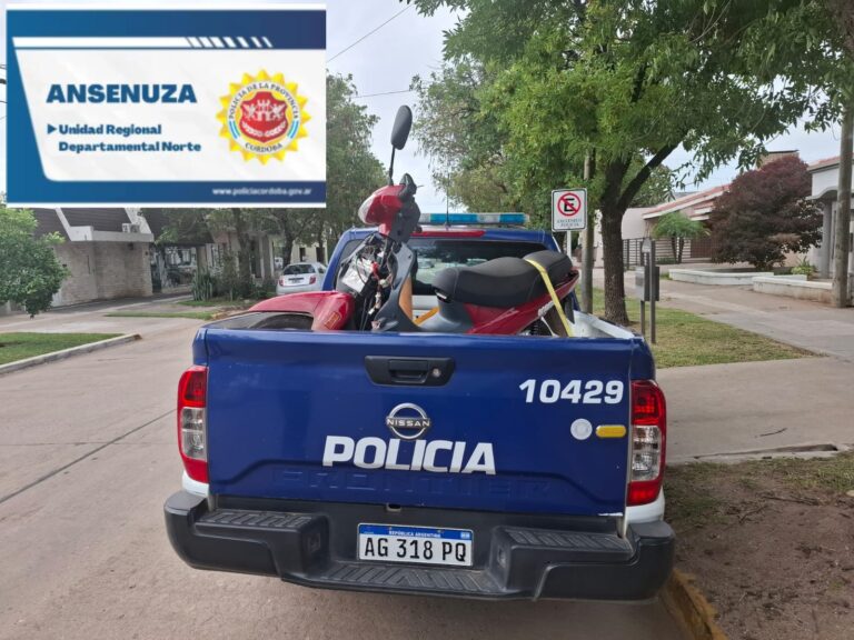 Brinkmann 🚨“Recuperaron una moto sustraída”