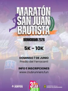 Brinkmann🏃 Se viene la Maratón de San Juan Bautista