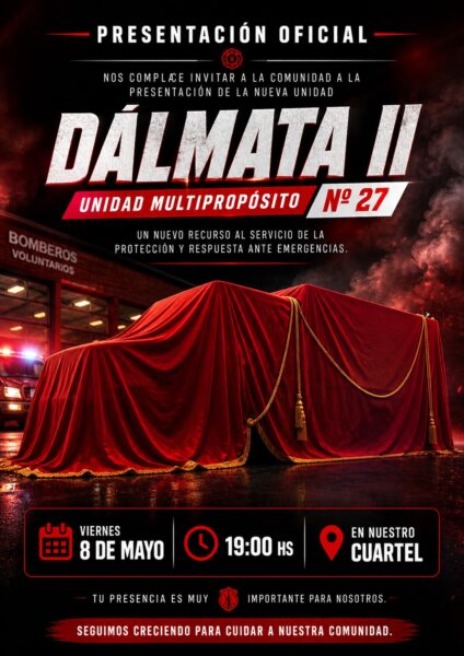 Morteros 🚒Bomberos viajaron a retirar la Dálmata II Multipropósito