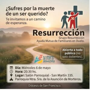AYUDA MUTUA en DUELO  ▪️“Grupo Resurrección convoca”