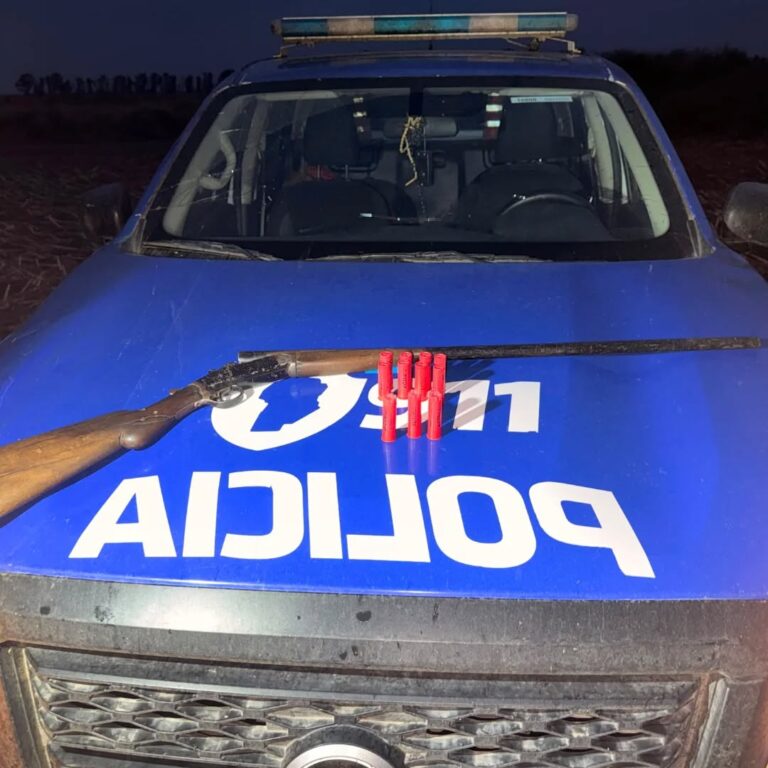 Detenidos, armas secuestradas en departamentos San Justo y Río Primero