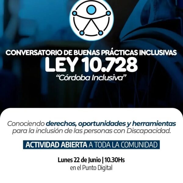 Morteros 👉 Conversatorio sobre la Ley Provincial 10.728 “Córdoba Inclusiva”
