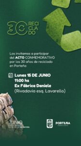Porteña cumple 30 años de RECICLADO