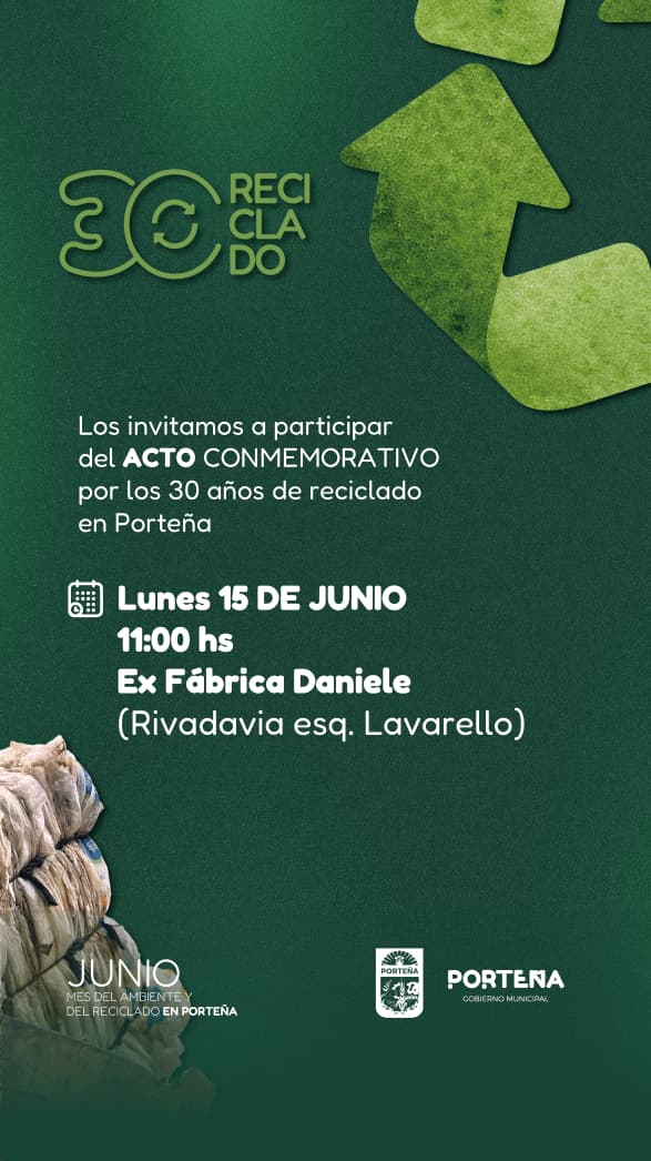 Porteña cumple 30 años de RECICLADO