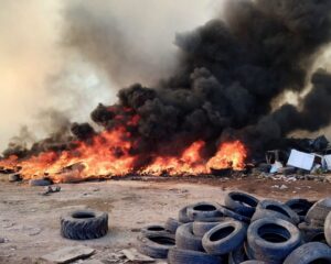 Bomberos de Morteros combatieron un incendio en el Basural Municipal durante casi cuatro horas