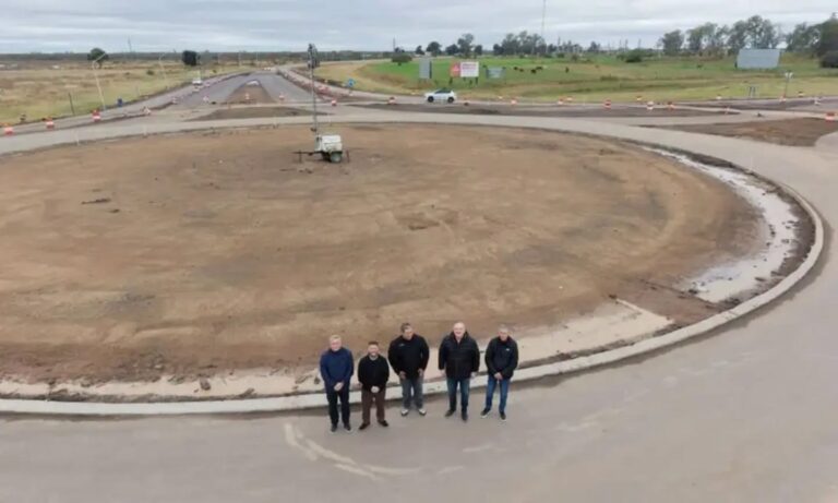Rotonda de Arrufó y repavimentación de la RP Nº 23 en su etapa final