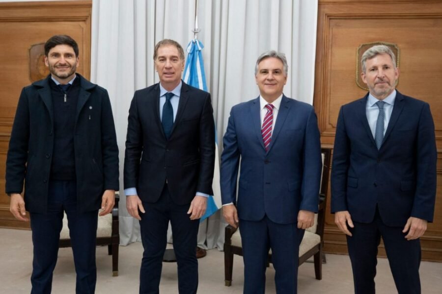 Llaryora se reunió con Santilli y los gobernadores de la Región Centro en Casa Rosada