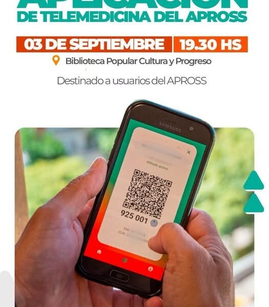 Morteros 👉 Capacitarán para el uso de la aplicación de telemedicina de Apross