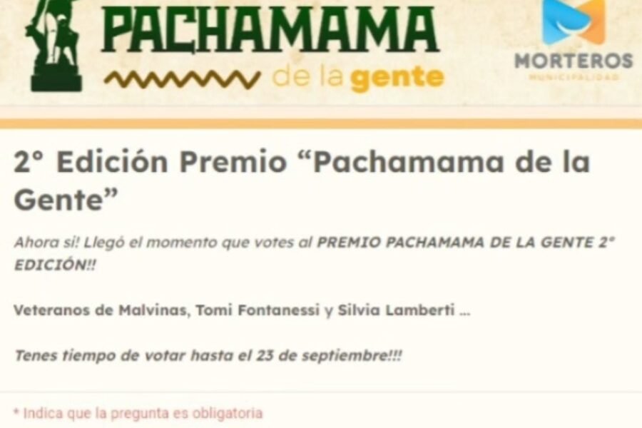 Morteros 👉 “Va muy pareja la votación” para el Pachamama de la Gente