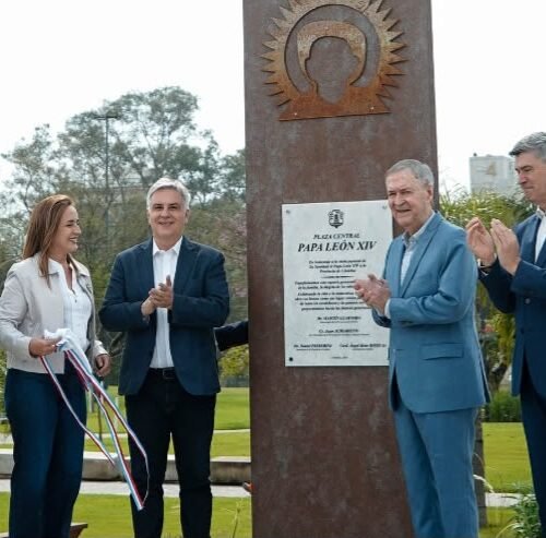 Córdoba: Llaryora y Schiaretti habilitaron el Parque “Papa León XIV”