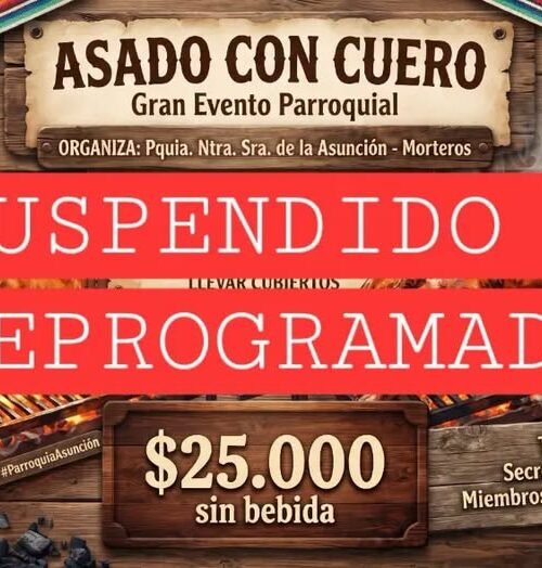 Reprograman el asado con cuero parroquial